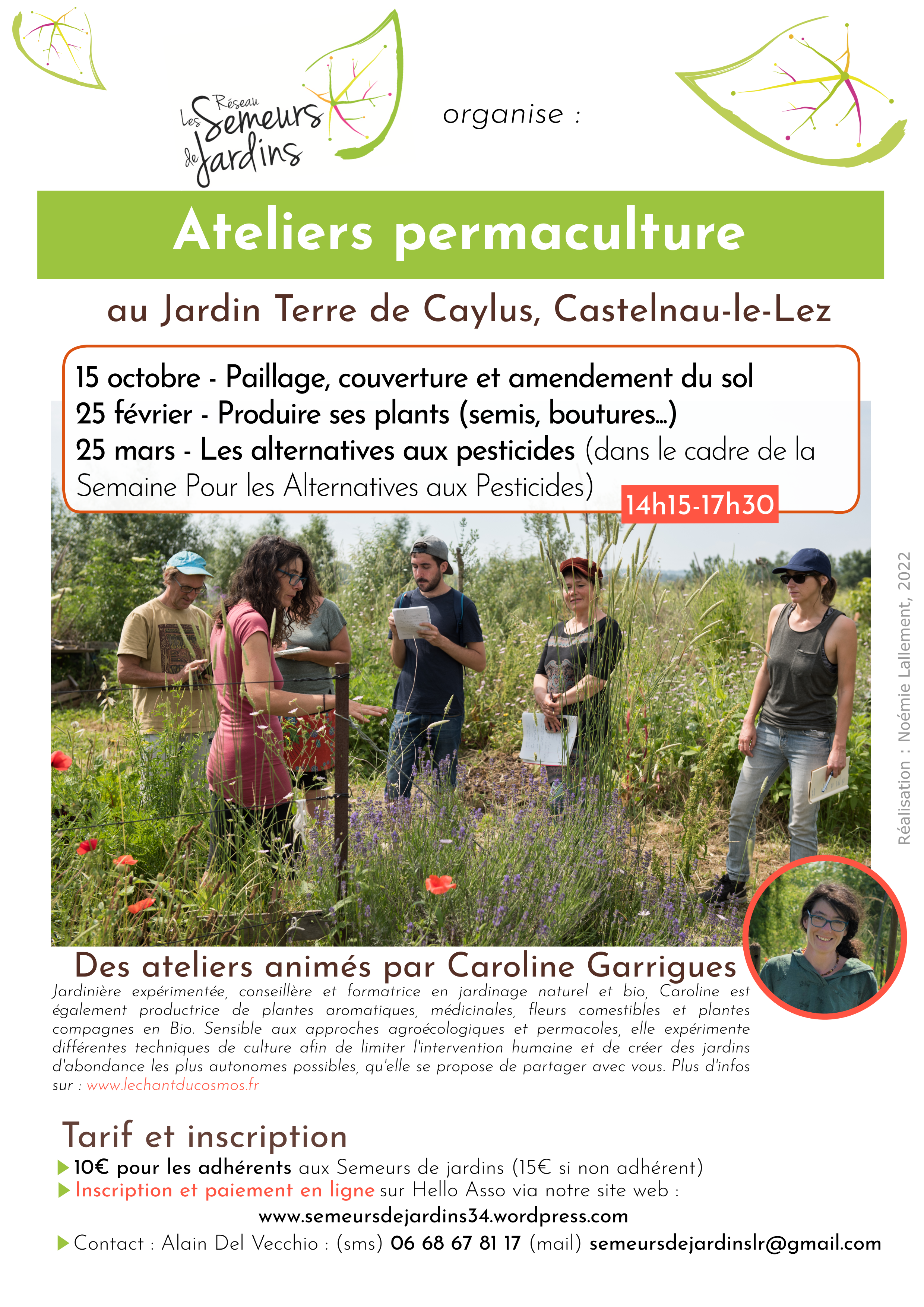 Affiche formation permaculture 2022-23
